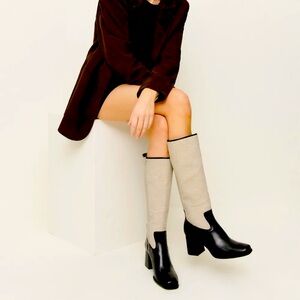 Reformation Frederique Knee High Boot Black - Size 7.5